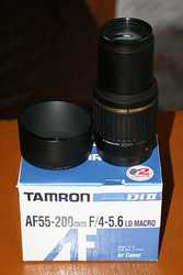 Продам б/у объектив Tamron AF55-200for canon
